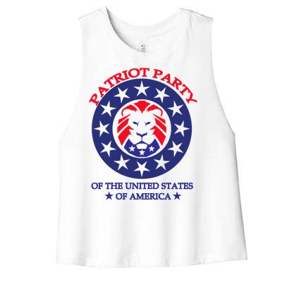 Patriot Party Of The United States Of America Women's Racerback Cropped Tank