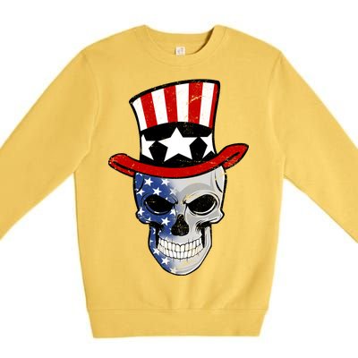 Patriot Skull Premium Crewneck Sweatshirt