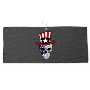 Patriot Skull Large Microfiber Waffle Golf Towel