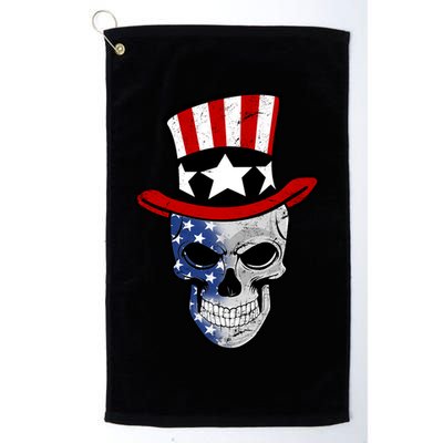 Patriot Skull Golf Towel