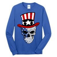 Patriot Skull Tall Long Sleeve T-Shirt