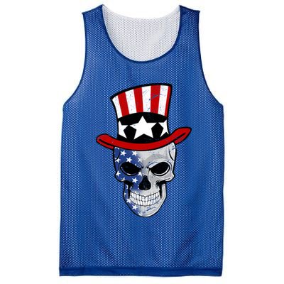 Patriot Skull Mesh Reversible Basketball Jersey Tank