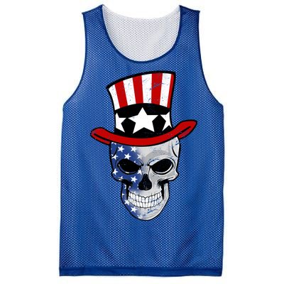 Patriot Skull Mesh Reversible Basketball Jersey Tank