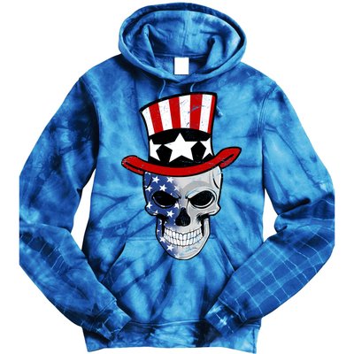 Patriot Skull Tie Dye Hoodie