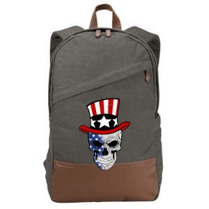 Patriot Skull Cotton Canvas Backpack