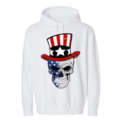 Patriot Skull Garment-Dyed Fleece Hoodie