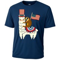 Patriot Sloth Llama Cooling Performance Crew T-Shirt