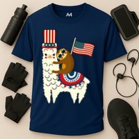 Patriot Sloth Llama Cooling Performance Crew T-Shirt