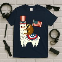 Patriot Sloth Llama T-Shirt