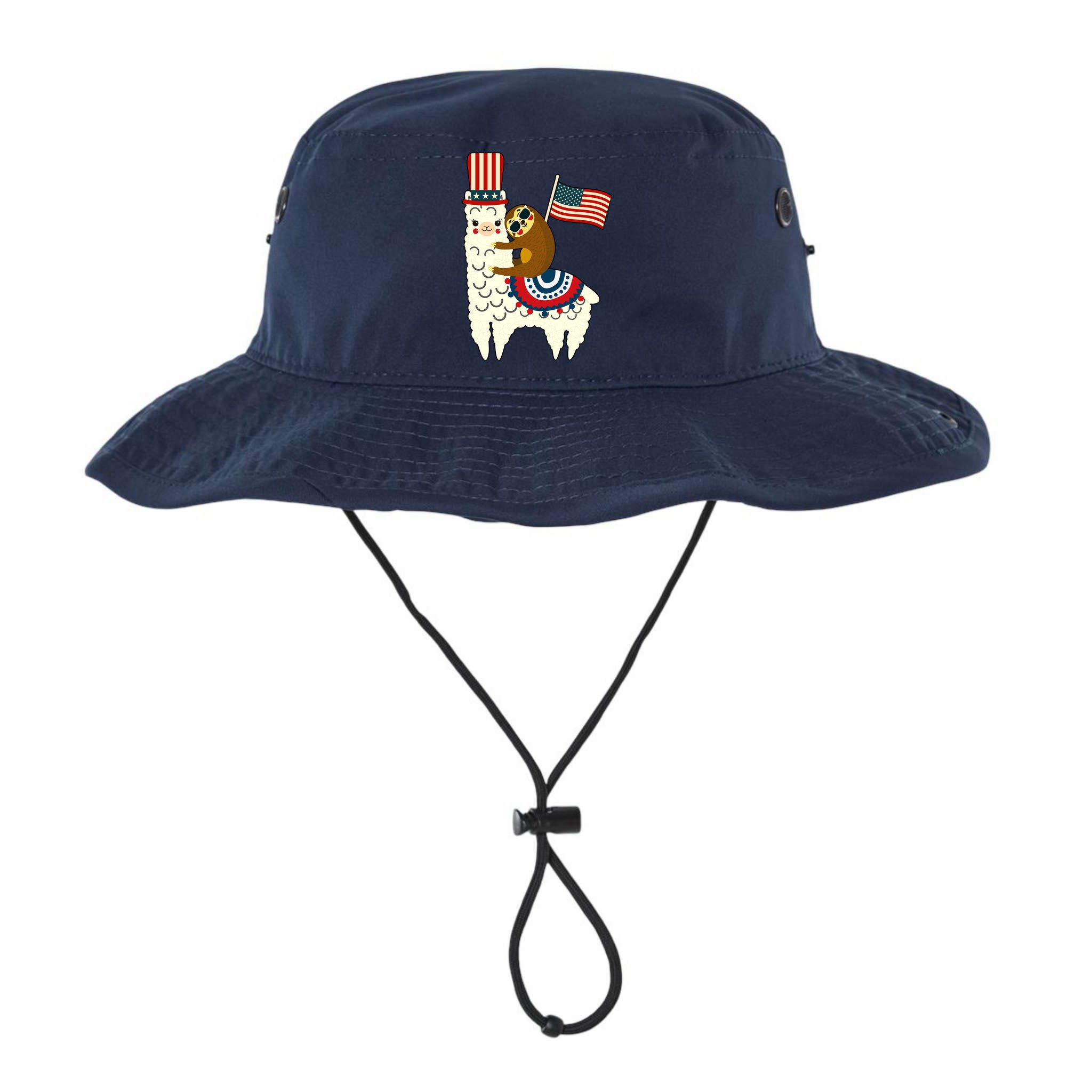 Patriot Sloth Llama Bucket Hat