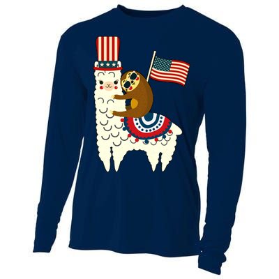 Patriot Sloth Llama Cooling Performance Long Sleeve Crew