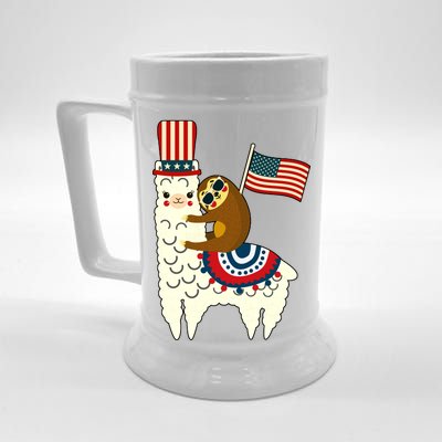 Patriot Sloth Llama Beer Stein