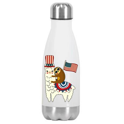 Patriot Sloth Llama Stainless Steel Insulated Water Bottle