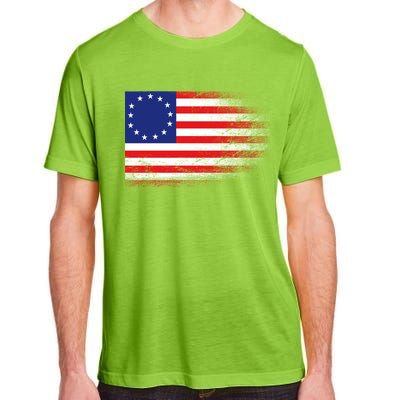 Patriotic 13 Colonies Flag Betsy Ross Adult ChromaSoft Performance T-Shirt