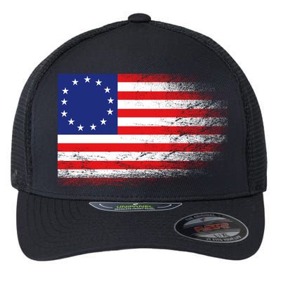 Patriotic 13 Colonies Flag Betsy Ross Flexfit Unipanel Trucker Cap