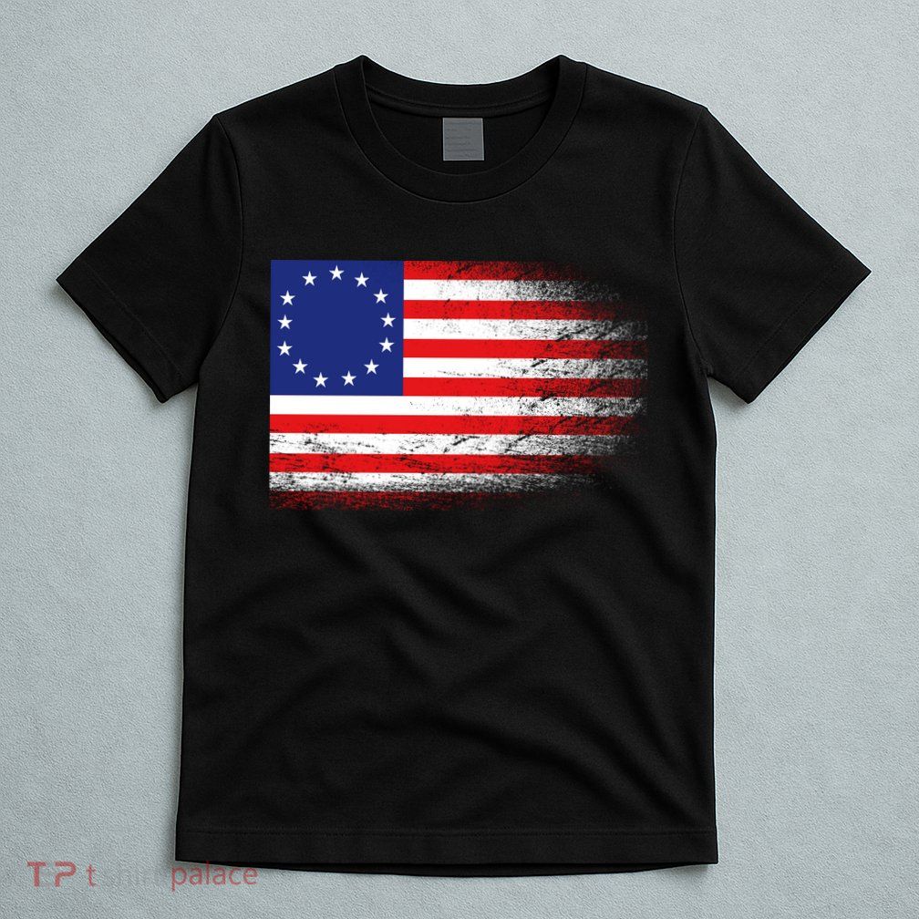 Patriotic 13 Colonies Flag Betsy Ross T-Shirt