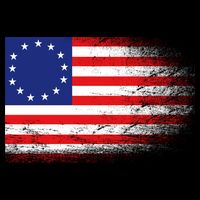 Patriotic 13 Colonies Flag Betsy Ross 7-Panel Snapback Hat