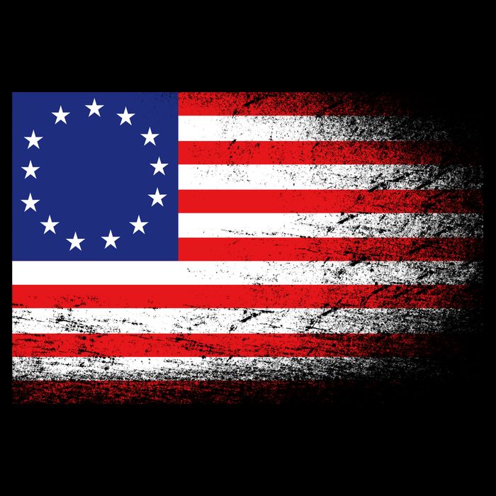 Patriotic 13 Colonies Flag Betsy Ross 7-Panel Snapback Hat