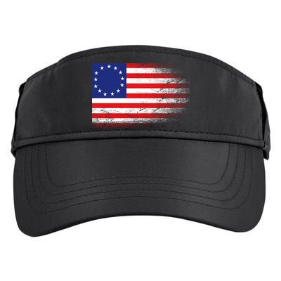 Patriotic 13 Colonies Flag Betsy Ross Adult Drive Performance Visor