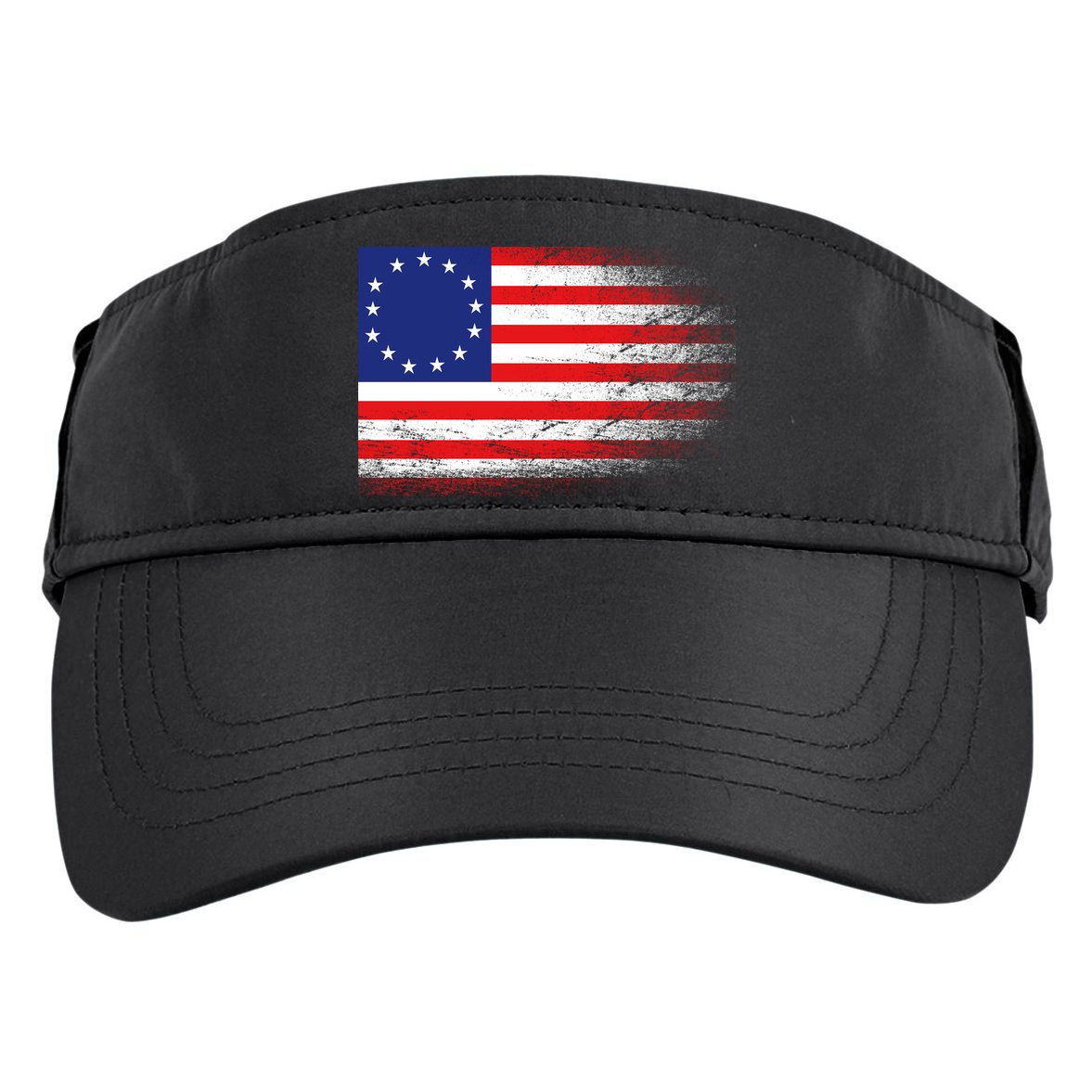 Patriotic 13 Colonies Flag Betsy Ross Adult Drive Performance Visor