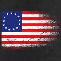 Patriotic 13 Colonies Flag Betsy Ross Adult Drive Performance Visor