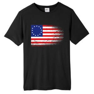 Patriotic 13 Colonies Flag Betsy Ross Tall Fusion ChromaSoft Performance T-Shirt