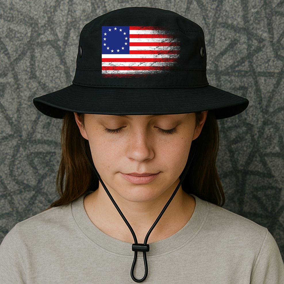 Patriotic 13 Colonies Flag Betsy Ross Bucket Hat