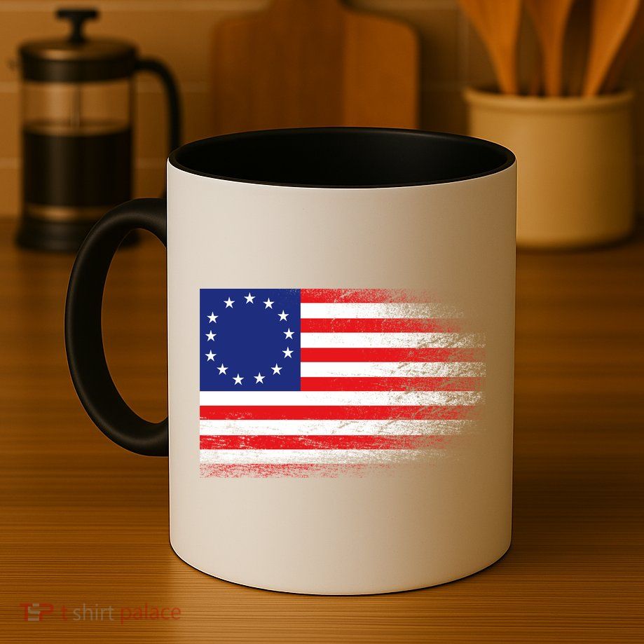 Patriotic 13 Colonies Flag Betsy Ross Mug