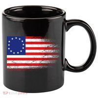 Patriotic 13 Colonies Flag Betsy Ross 11oz C Handle Ceramic Mug