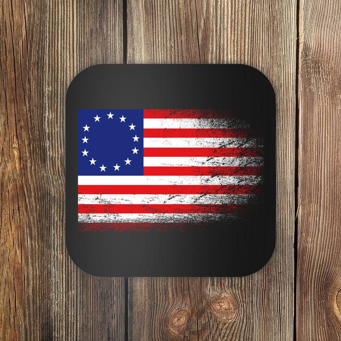 Patriotic 13 Colonies Flag Betsy Ross Coaster