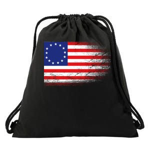 Patriotic 13 Colonies Flag Betsy Ross Drawstring Bag