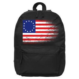 Patriotic 13 Colonies Flag Betsy Ross 16 in Basic Backpack