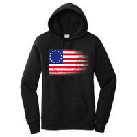 Patriotic 13 Colonies Flag Betsy Ross Women's Pullover Hoodie