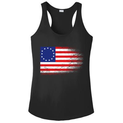Patriotic 13 Colonies Flag Betsy Ross Ladies PosiCharge Competitor Racerback Tank