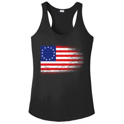 Patriotic 13 Colonies Flag Betsy Ross Ladies PosiCharge Competitor Racerback Tank