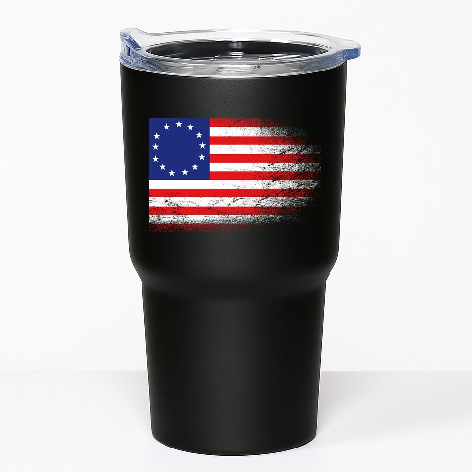 Patriotic 13 Colonies Flag Betsy Ross Tumbler