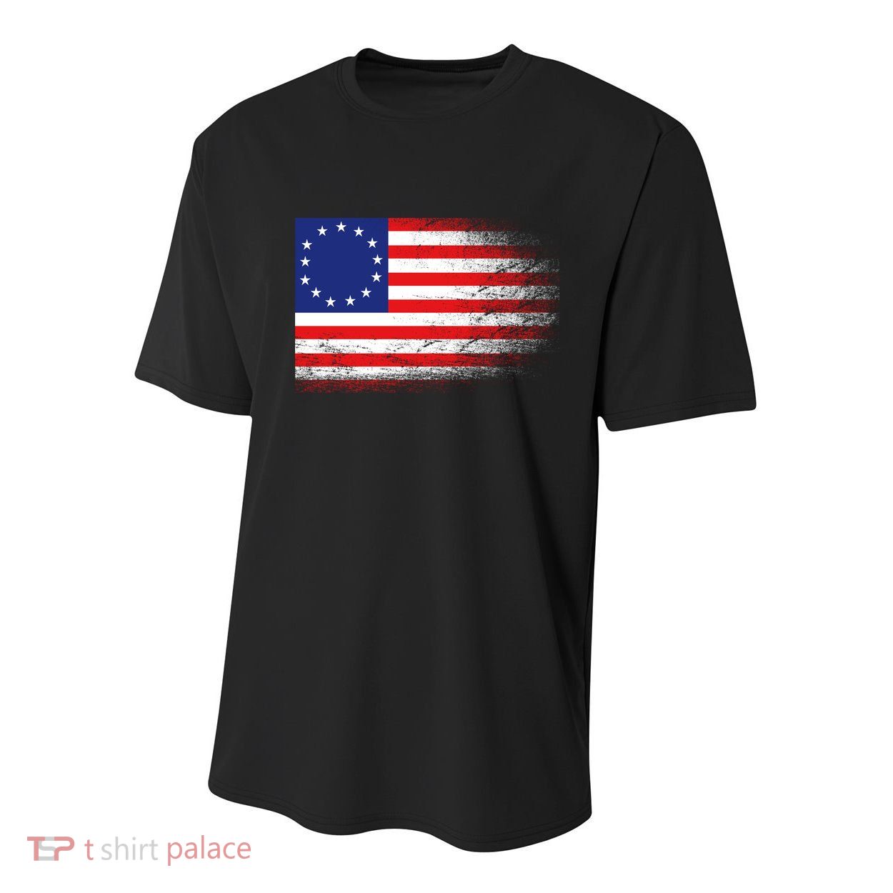 Patriotic 13 Colonies Flag Betsy Ross Youth Performance Sprint T-Shirt