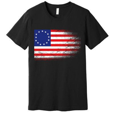 Patriotic 13 Colonies Flag Betsy Ross Premium T-Shirt