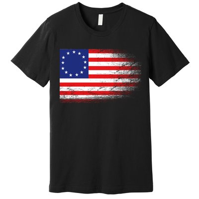 Patriotic 13 Colonies Flag Betsy Ross Premium T-Shirt