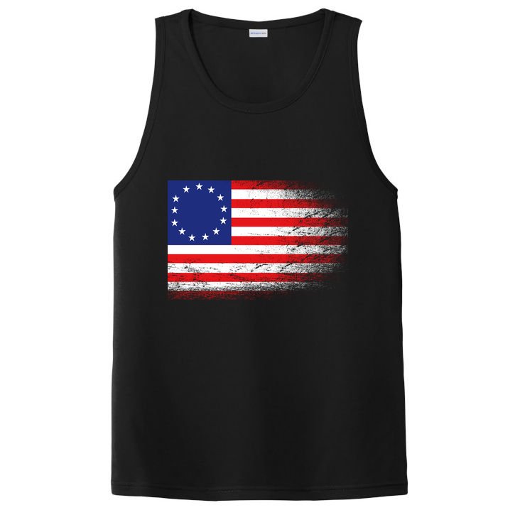 Patriotic 13 Colonies Flag Betsy Ross PosiCharge Competitor Tank