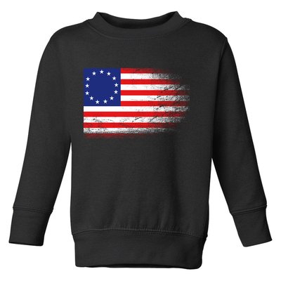 Patriotic 13 Colonies Flag Betsy Ross Toddler Sweatshirt