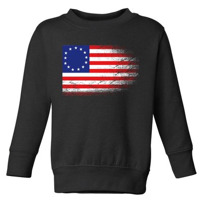 Patriotic 13 Colonies Flag Betsy Ross Toddler Sweatshirt