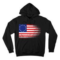 Patriotic 13 Colonies Flag Betsy Ross Tall Hoodie