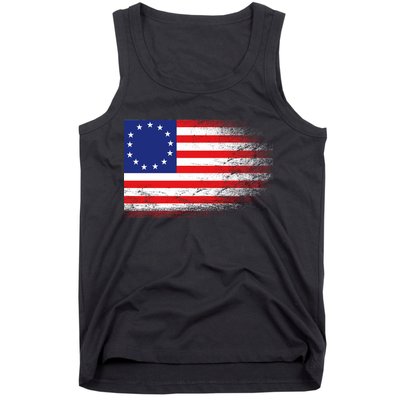 Patriotic 13 Colonies Flag Betsy Ross Tank Top