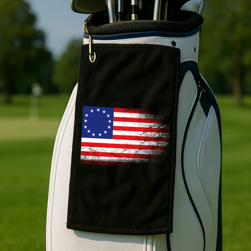 Patriotic 13 Colonies Flag Betsy Ross Golf Towel