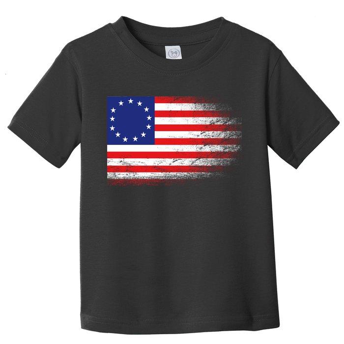 Patriotic 13 Colonies Flag Betsy Ross Toddler T-Shirt