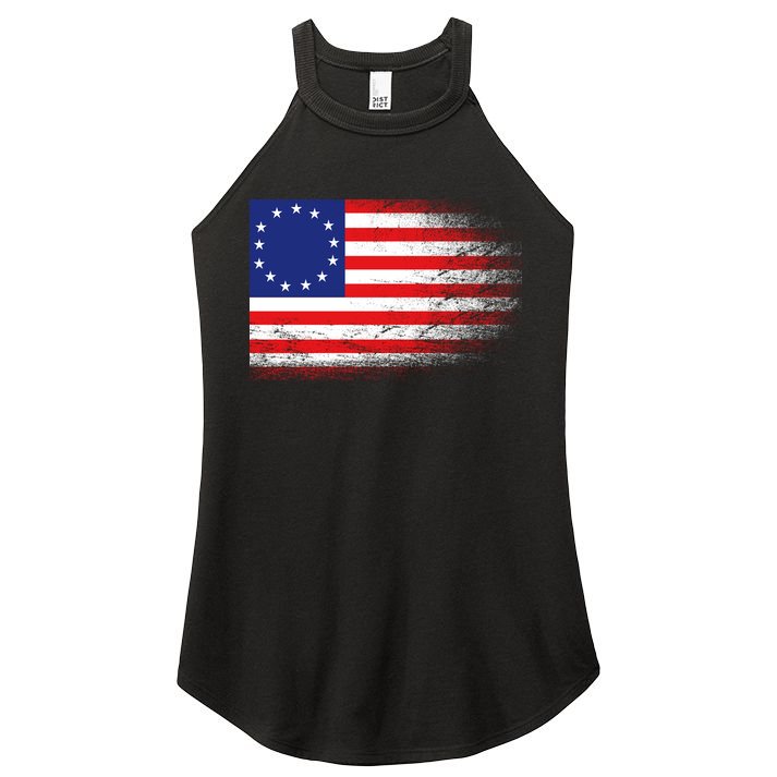 Patriotic 13 Colonies Flag Betsy Ross Women's Perfect Tri Rocker Tank