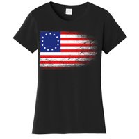 Patriotic 13 Colonies Flag Betsy Ross Women's T-Shirt