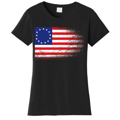 Patriotic 13 Colonies Flag Betsy Ross Women's T-Shirt