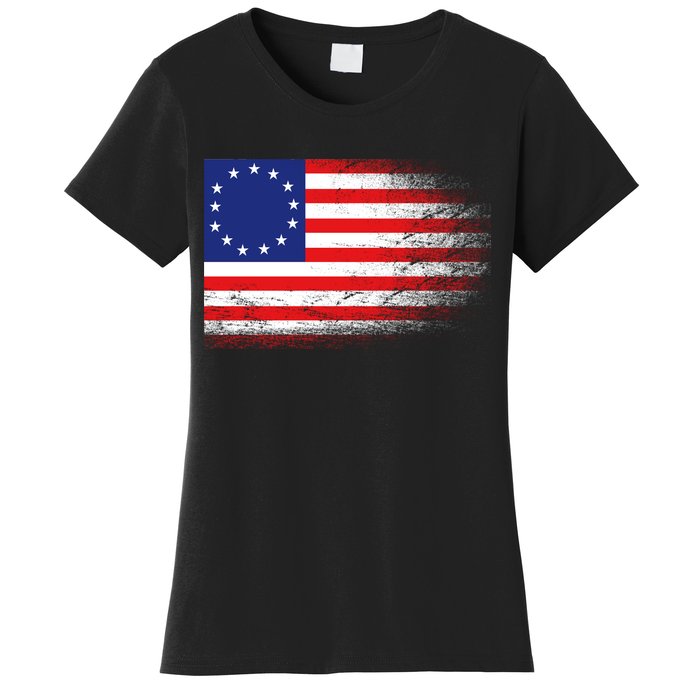 Patriotic 13 Colonies Flag Betsy Ross Women's T-Shirt